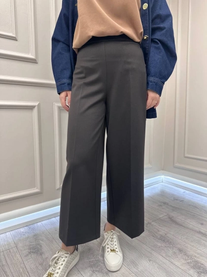 Yusuf Özdemir 26K1603 Kahve Bol Paça Pantolon