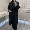 Trenç 3723 Siyah Yaka Detaylı Kap