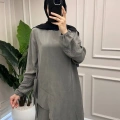 Misswhence 39003 Gri Tunik Takım
