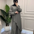 Misswhence 39003 Gri Tunik Takım