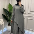 Misswhence 39003 Gri Tunik Takım