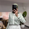 Ghisa 3620H3313 Ekru Yeşil Hırka