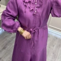 Venöve 26SSELB0002 Fuşya Aura Elbise
