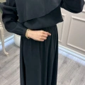 Nuss Triko 26Y1088 Siyah Etekli Takım