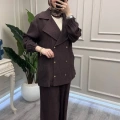 Nuss Triko 26Y1091 Kahve Ceketli Takım