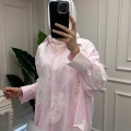 Ghisa 3611G4430 Pembe Brode Detaylı Gömlek