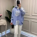 Ghisa 3611G4430 Mavi Brode Detaylı Gömlek