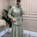 Misswhence 39306 Yeşil Güpür Detaylı Takım