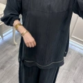 Misswhence 39009 Siyah Fermuar Detaylı Tunik Takım