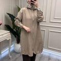Misswhence 39406 Vizon Kapüşonlu Kap