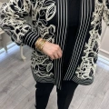 Ghisa 3610H3265 Siyah Brode Detaylı Hırka
