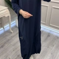 Ceremony 26Y727 Lacivert Altı Büzgülü Elbise