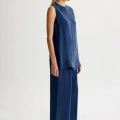 Miss Dalida T26Y-7003 Mavi Bol Paça Basic Cupro Pantolon