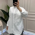 Ghisa 3610T4380 Ekru Yakası İşlemeli Tunik