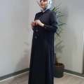 Miss Dalida T26Y-9008 Lacivert Gömlek Yaka Uzun Triko Hırka