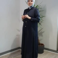 Miss Dalida T26Y-9008 Lacivert Gömlek Yaka Uzun Triko Hırka