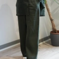 Miss Dalida 2267251 Haki Beli Lastikli Bol Paça Keten Pantolon
