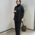 Miss Dalida 2263251 Siyah Nakış İşlemeli Keten Gömlek