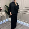 Misswhence 39921 Siyah Fermuar Detaylı Etek