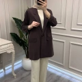 Ceremony 26Y878 Kahve Tensel Lycell Blazer Ceket