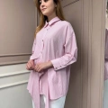 Ghisa 25YGSTNK4627 Pembe Çizgili Tunik