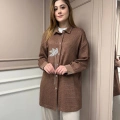 Ghisa 25YGSTNK4833 Kahve Taş Detaylı Tunik