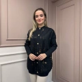 Ghisa 26KGSCKT3027 Siyah Triko Ceket