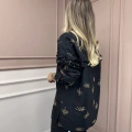 Ghisa 26KGSTNK3211 Siyah Gold Detaylı Tunik