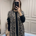 Ghisa 26KÖRTNK4148 Leopar Desenli Tunik