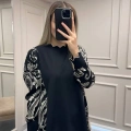 Ghisa 26KÖRTNK4200 Siyah Kol Detaylı Tunik