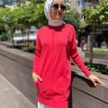 Ghisa 4YOBTNK4227 Coral Damla Taş Detaylı Tunik