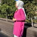 Ghisa 5KOBTNK4689 Pembe Tül Detaylı Merserize Tunik