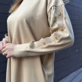 Ghisa 5KOBTNK4803 Camel Kol Detaylı Triko Tunik