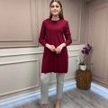 İnvee 6222 Bordo Triko Tunik