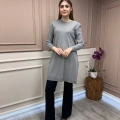 İnvee 6222 Gri Triko Tunik