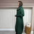İnvee 6378 Yeşil Triko Eldivenli Uzun Mont