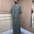 Lisa Exclusive 5096 Gri Ceketli Elbise