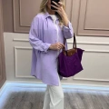 Magazin 7351 Lila Tensel Gömlek