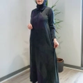 Miss Dalida 2264751 Lacivert Uzun Kollu Renkli Elbise