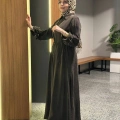 Miss Dalida 2268329 Kakao Fermuarlı Beli Büzgülü Cupro Ceket