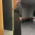 Miss Dalida 2268329 Kakao Fermuarlı Beli Büzgülü Cupro Ceket