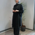 Miss Dalida T26Y-8008 Siyah Hakim Yaka Cepli Cupro Kap