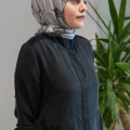 Miss Dalida T26Y-8008 Siyah Hakim Yaka Cepli Cupro Kap
