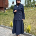 Miss Dalida T26Y8208 Lacivert Kargo Cepli Denim Ceket