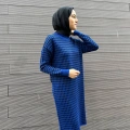 Misswhence 34011 Saks Desenli Triko Tunik