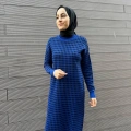Misswhence 34011 Saks Desenli Triko Tunik