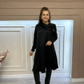 Misswhence 34030 Siyah Yaka Detaylı Tunik
