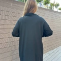 Misswhence 36013 Siyah Yaka Detaylı Triko Tunik