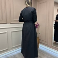 Misswhence 37814 Siyah Basic Cep Detaylı Elbise