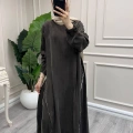 Misswhence 39031 Kahverengi Fermuar Detaylı Tunik